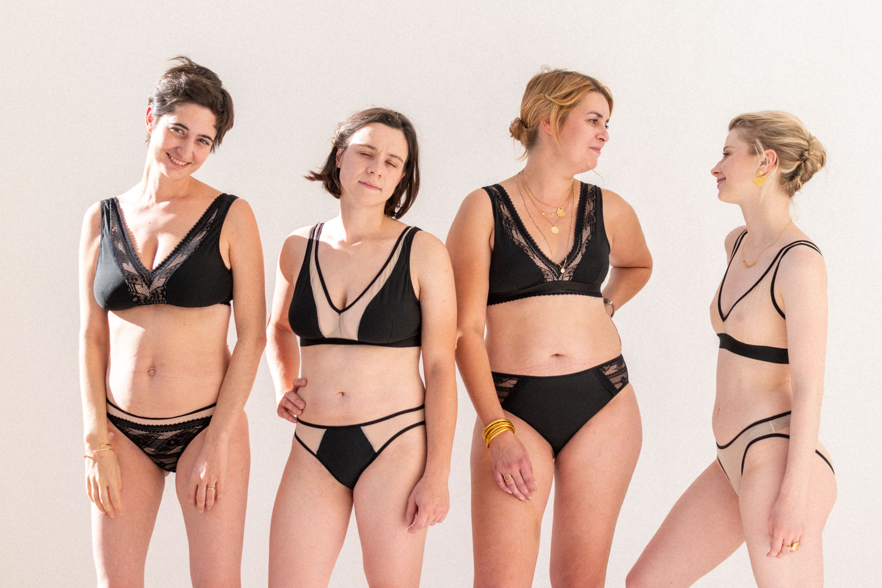 Focus arts du fil : le coffret « Je couds mon ensemble de lingerie du 75A au 110G et du 32 au 52 » par Charlotte Jaubert