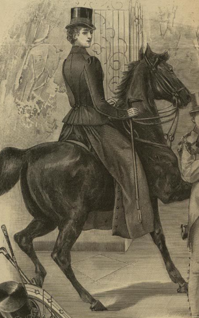 image d'une femme à cheval